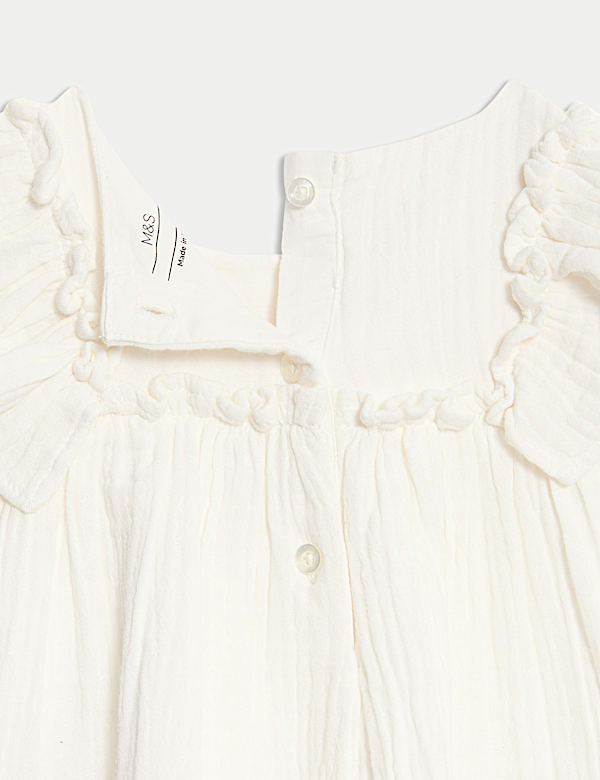 2 potong Pakaian Legging Katun Murni Motif Bunga Kecil (0-3 Tahun) - ID