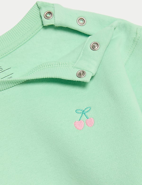 Σύνολο με κερασάκια και υψηλή περιεκτικότητα σε βαμβάκι (0-6 ετών), σετ των 2 - GR