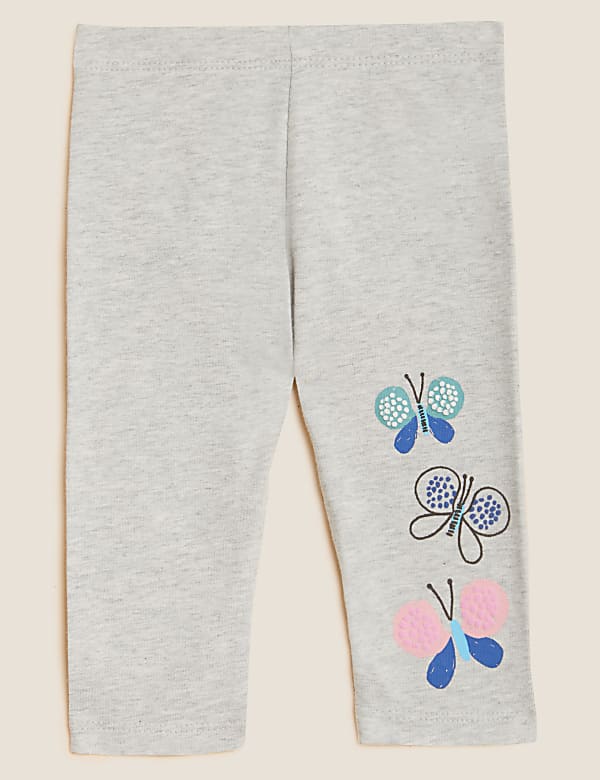 Cotton Rich Butterfly Stack Leggings