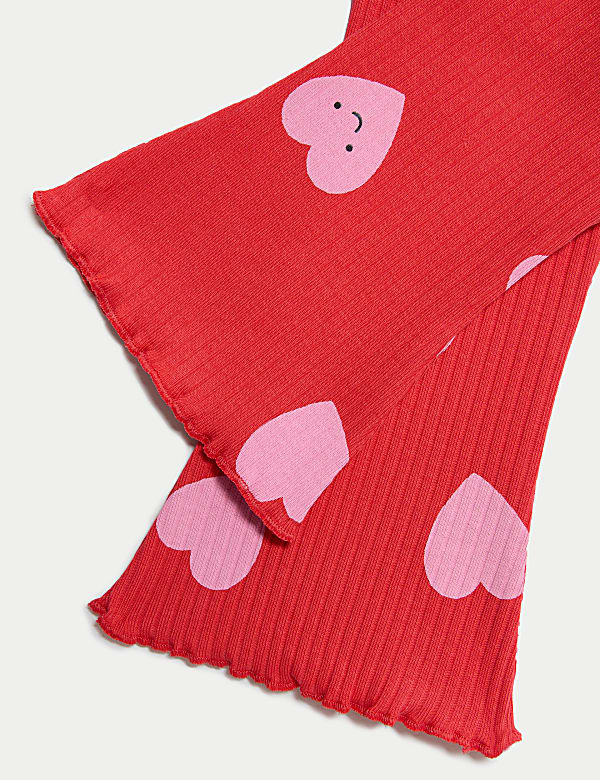 2pc Cotton Rich Heart Print Outfit (0-6 Yrs) - PT