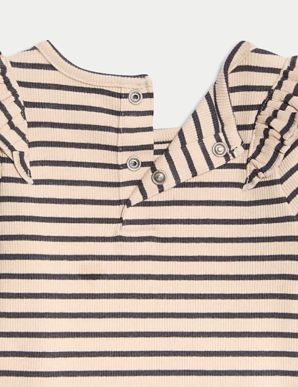 2pc Cotton Rich Striped Outfit (0-3 Yrs) - GR