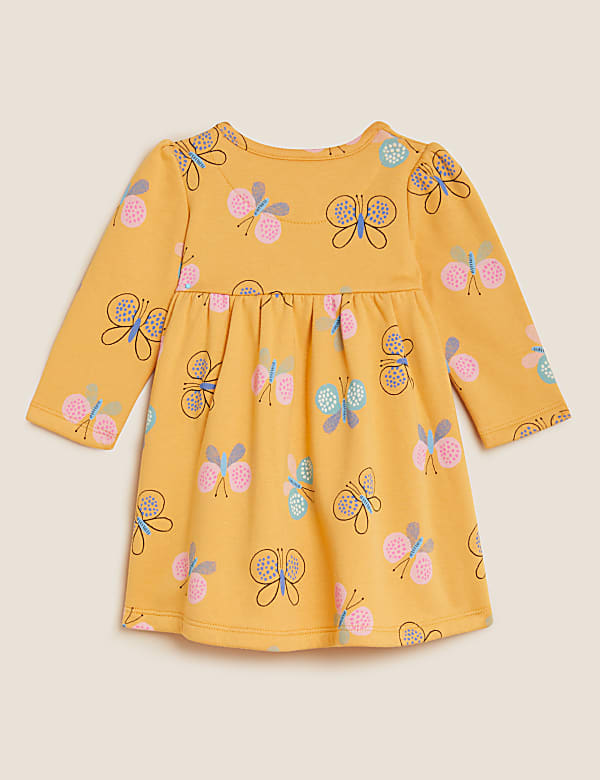 Cotton Rich Butterfly Print Dress