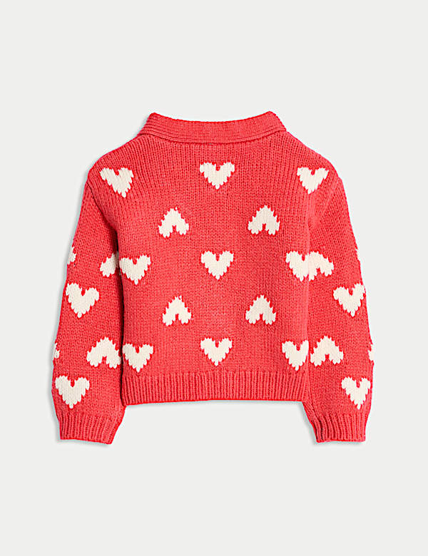 Heart Print Cardigan (0 Mths - 6 Yrs)
