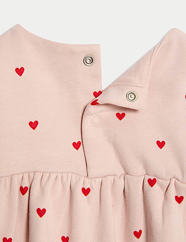 Cotton Rich Heart Sweater Dress (0-3 Years)