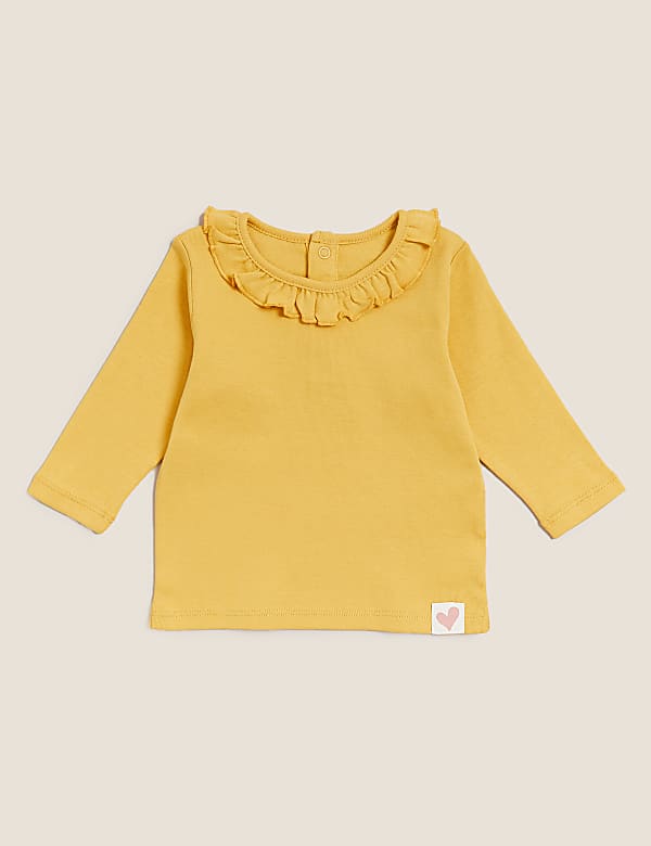 3pk Pure Cotton Patterned Tops (0-3 Yrs)