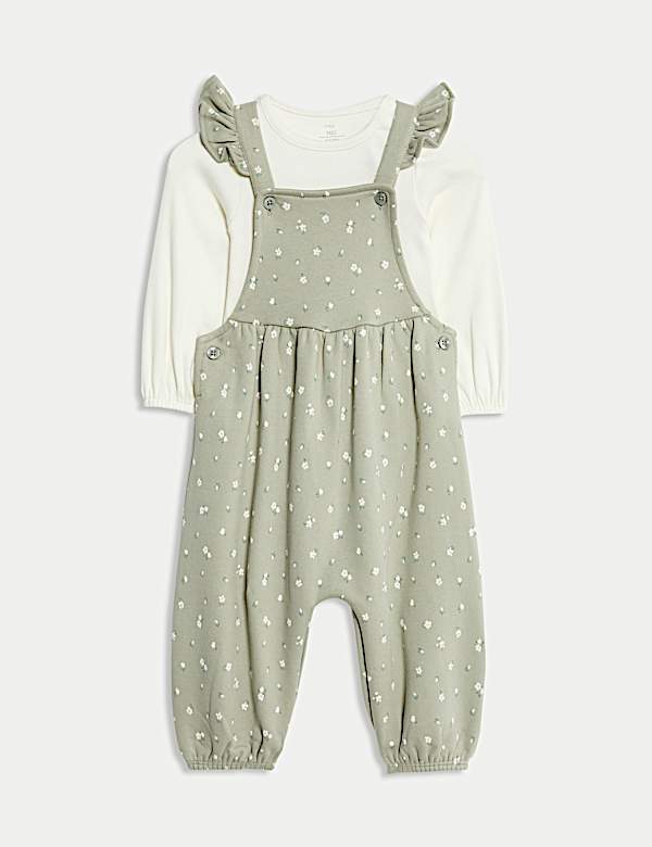 Lot de 2 salopettes en coton à motif (jusqu’au 3 ans) - BE