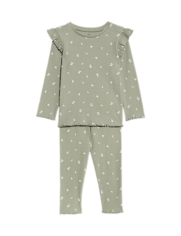 2pc Cotton Rich Ditsy Top & Bottom Outfit (0-6 Yrs)