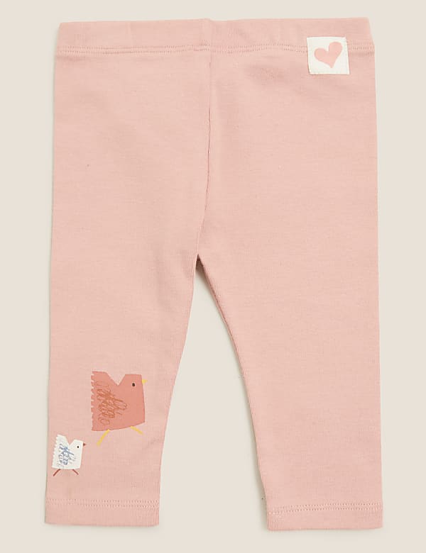 3pk Pure Cotton Leggings (0-3 Yrs)