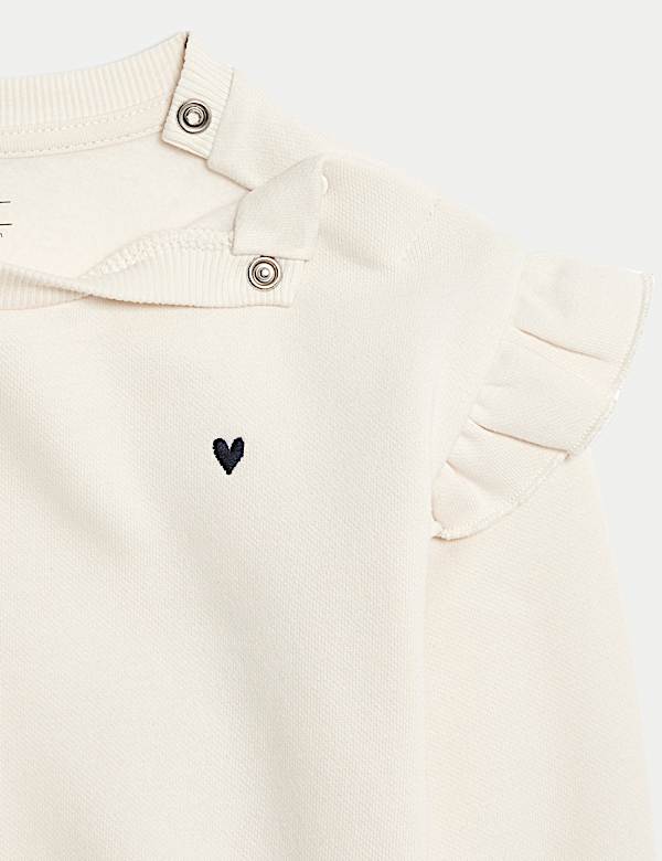 2pc Cotton Rich Jersey Heart Outfit (0 Mths - 6 Yrs)