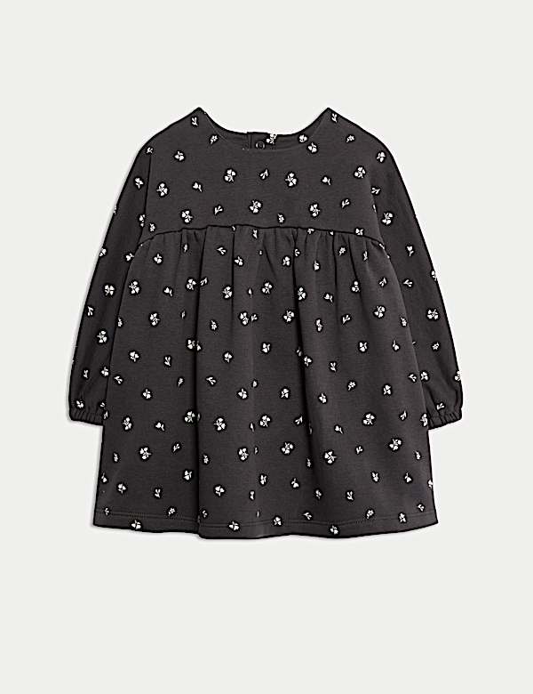 Robe en coton à motif petites fleurs (jusqu’au 3 ans) - BE