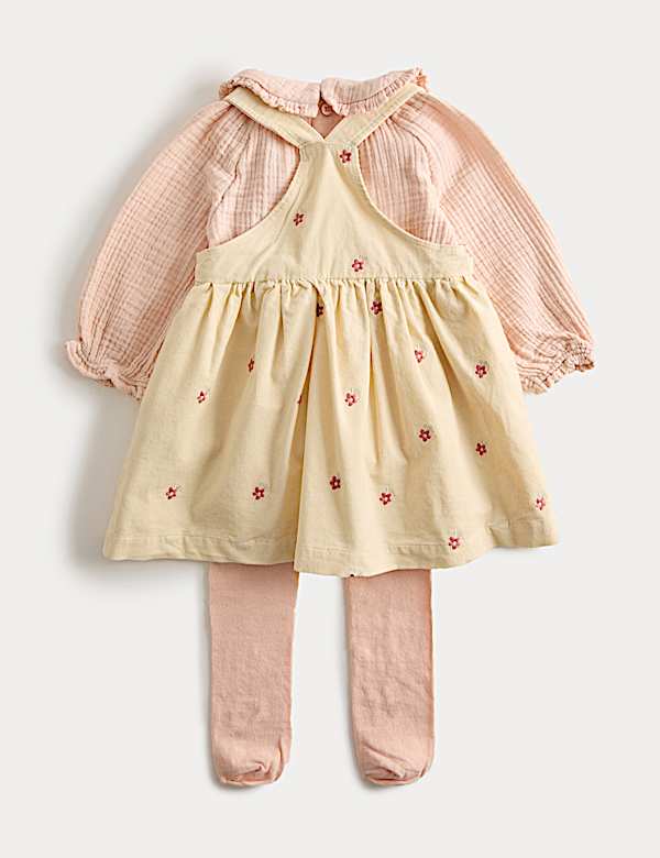 Ensemble 3 pi&egrave;ces en coton c&ocirc;tel&eacute; (jusqu&rsquo;au 3 ans) - CH