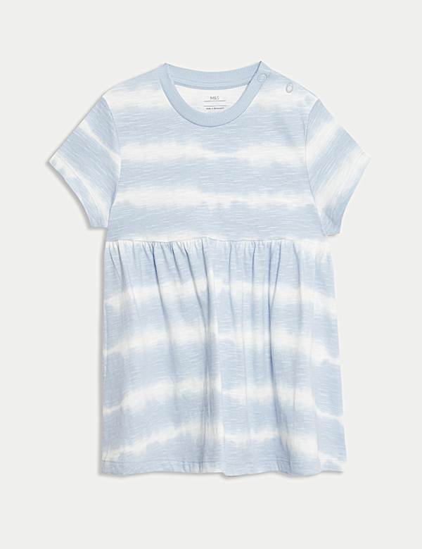 Pure Cotton Tie Dye Jersey Dress (0-3 Yrs) - RO
