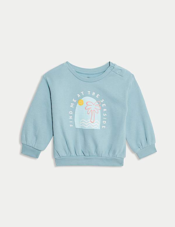 Cotton Rich Seaside Sweatshirt (0-3 Yrs) - VN