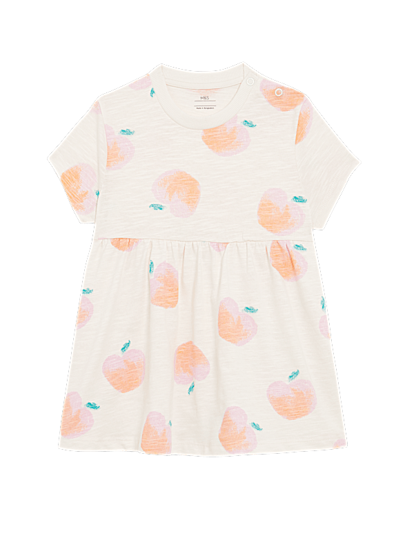 Jersey Peach Dress (0-3 Yrs)
