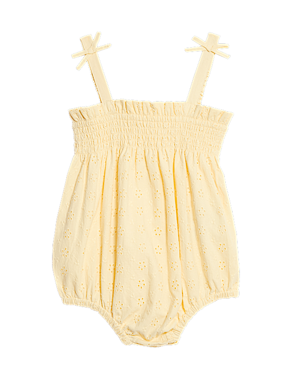 Pure Cotton Broderie Paddler (0-3 Yrs)