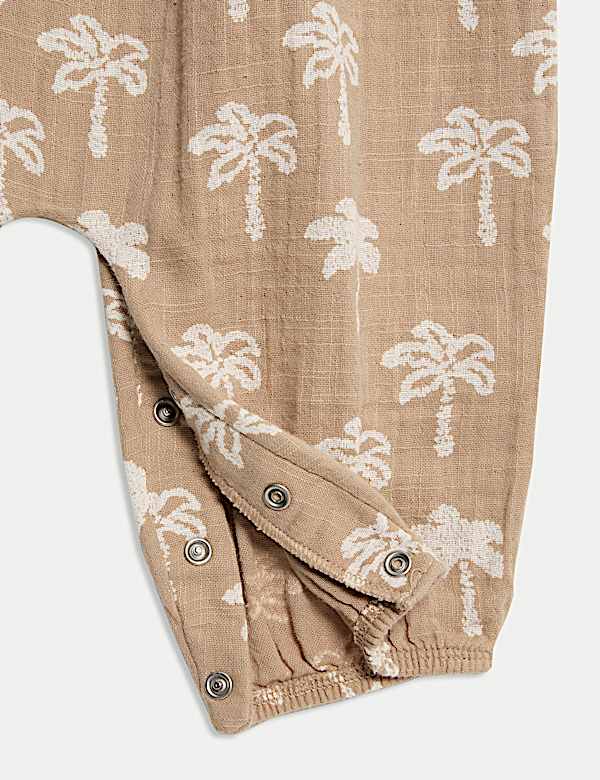Pure Cotton Palm Tree Romper (0-3 Yrs)