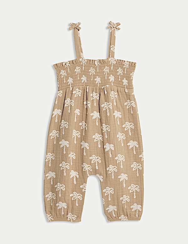 Pure Cotton Palm Tree Romper (0-3 Yrs)