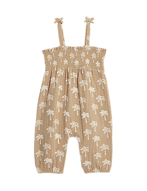 Pure Cotton Palm Tree Romper (0-3 Yrs)