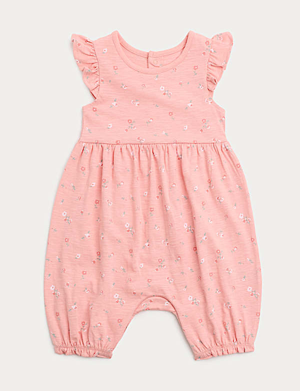 Pure Cotton Floral Romper (0-3 Yrs)