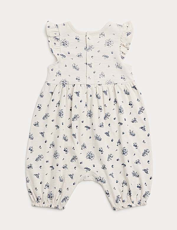 Pure Cotton Floral Romper (0-3 Yrs)