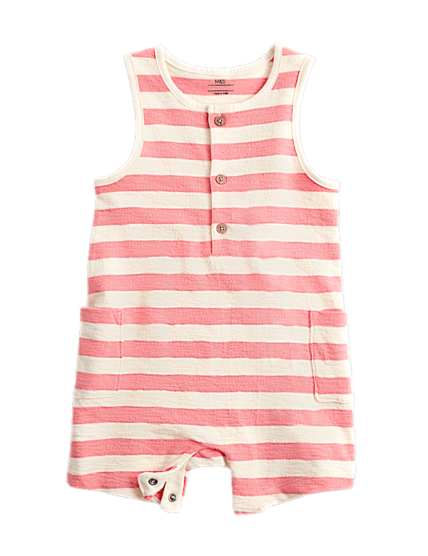 Pure Cotton Striped Romper (0-3 Yrs)