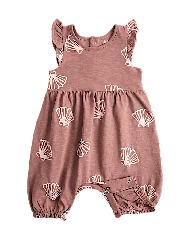 Pure Cotton Shell Romper (0-3 Yrs)
