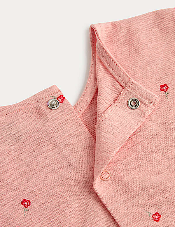 2 Pack Pure Cotton Jersey Polka Dot Dresses (0-3 Yrs)
