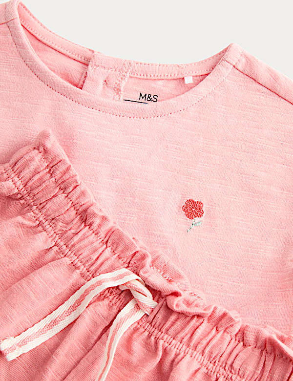 Pure Cotton Jersey Top & Short Outfit (0-5 Yrs)