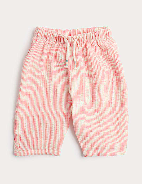 Pure Cotton Striped Trousers (0-5 Yrs) - UA