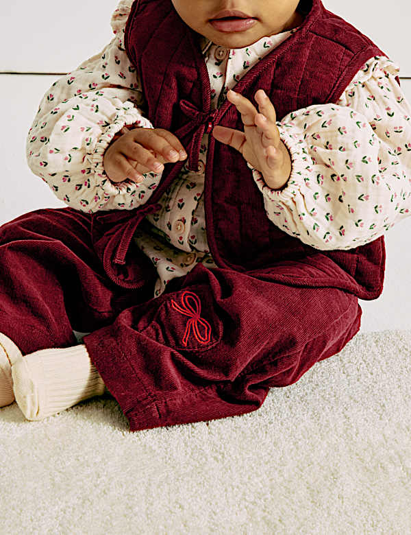 3pc Pure Cotton Top & Bottom Outfit (0-6 Yrs) - RS