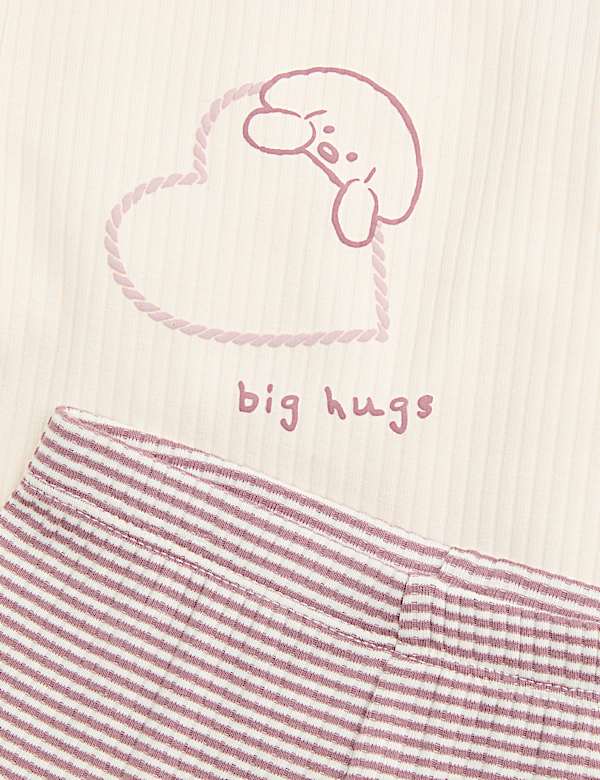 2 Piece Heart Dog Outfit (0-3 Yrs)