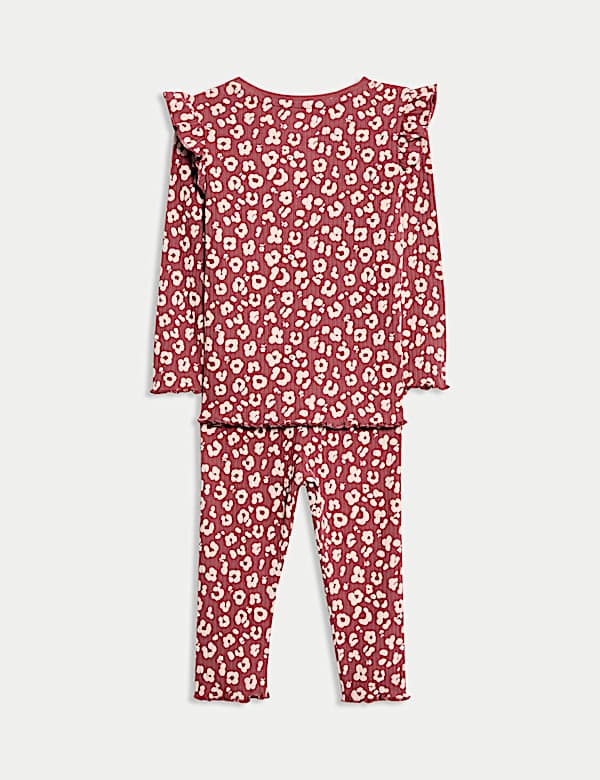 2pc Cotton Rich Leopard Top & Bottom Outfit (0-6 Yrs)