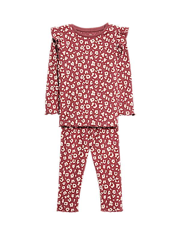 2pc Cotton Rich Leopard Top & Bottom Outfit (0-6 Yrs)