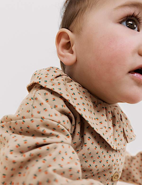 Pure Cotton Ditsy Floral All in One (0-3 Yrs) - EE