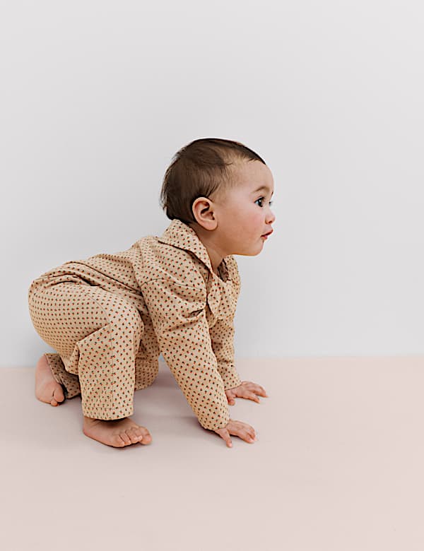 Pure Cotton Ditsy Floral All in One (0-3 Yrs) - EE