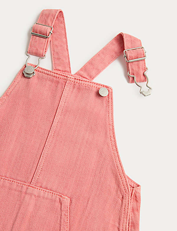 2 Piece Pink Denim Dungarees with Top (0-3 Yrs) - AT