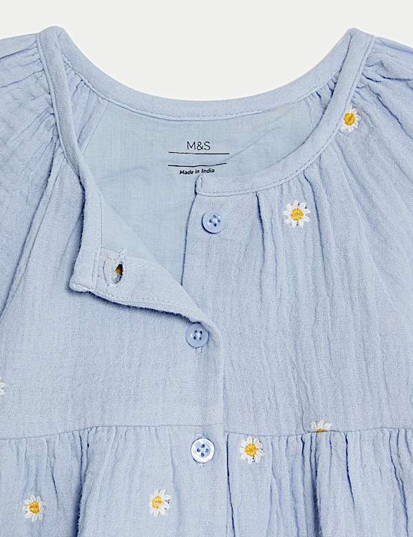 2pc Pure Cotton Embroidered Outfit (0-3 Yrs) - NL