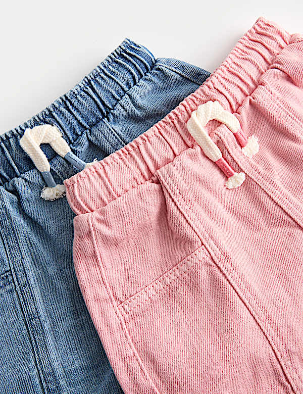 Lot de 2 shorts en jean (jusqu&rsquo;au 5 ans) - LU