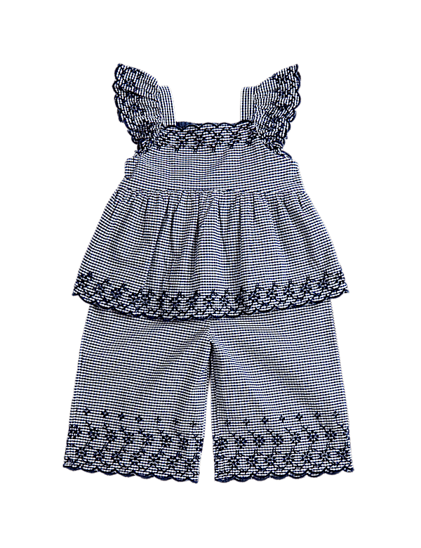Gingham Top & Bottom Outfit (0-5 Yrs)