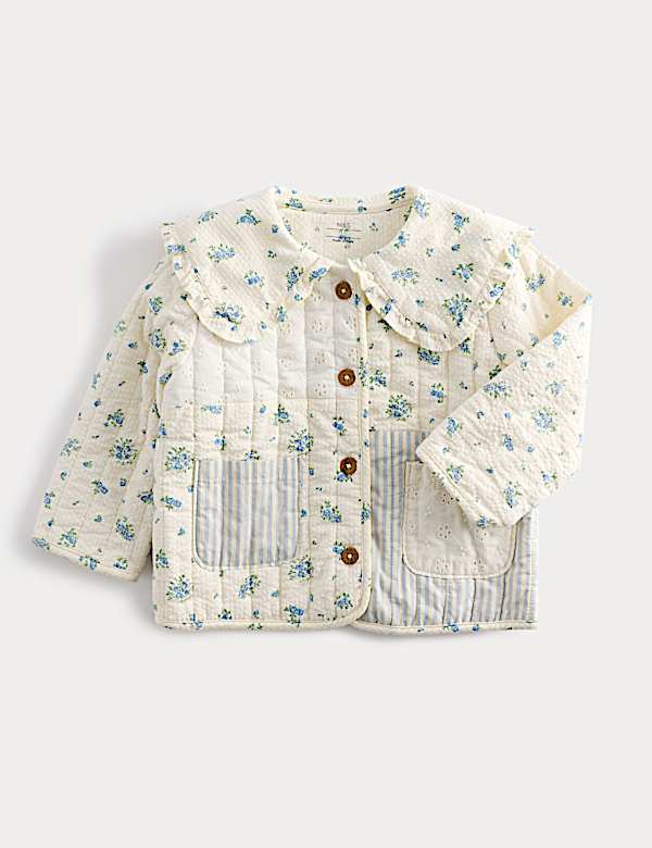 Pure Cotton Patchwork Jacket (0-5 Yrs) - AL