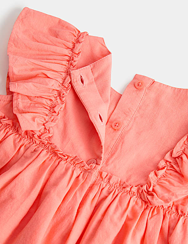 Pure Cotton Broderie Dress (0-5 Yrs)