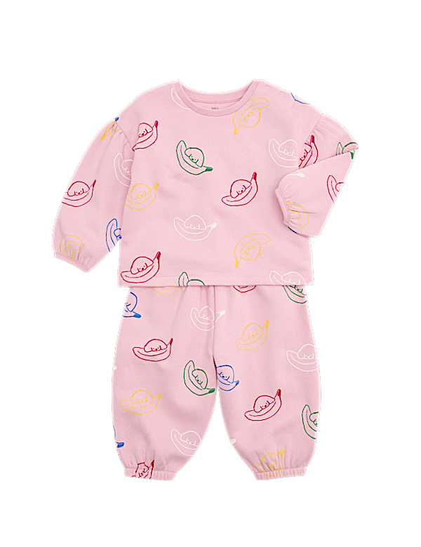 2 Piece Cotton Rich Banana Dog Sweat Outfit (0-5 Yrs)