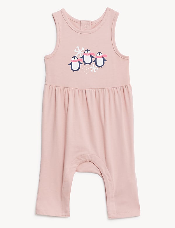Pure Cotton Penguin Dungarees