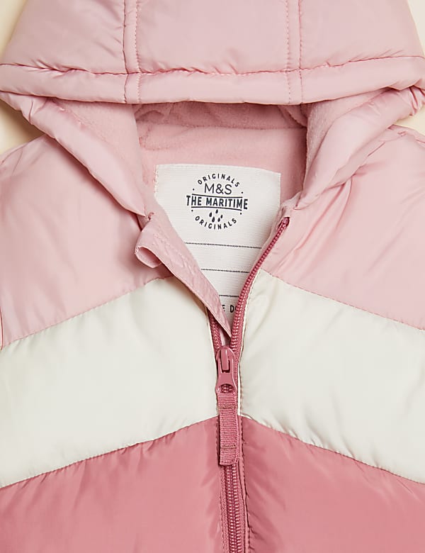 Hooded Colour Block Snowsuit (0-3 Yrs)