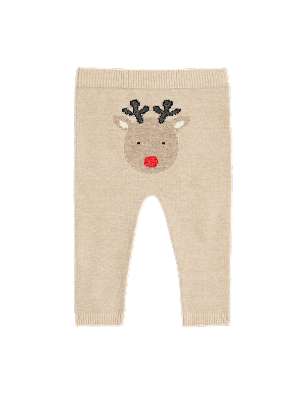 Reindeer Elasticated Waist Leggings (0-3 Yrs)