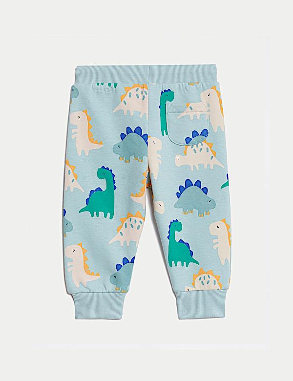Cotton Rich Dinosaur Joggers (0-3 Yrs)