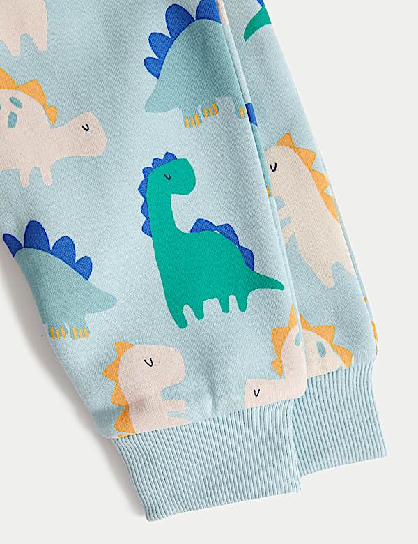 Cotton Rich Dinosaur Joggers (0-3 Yrs)