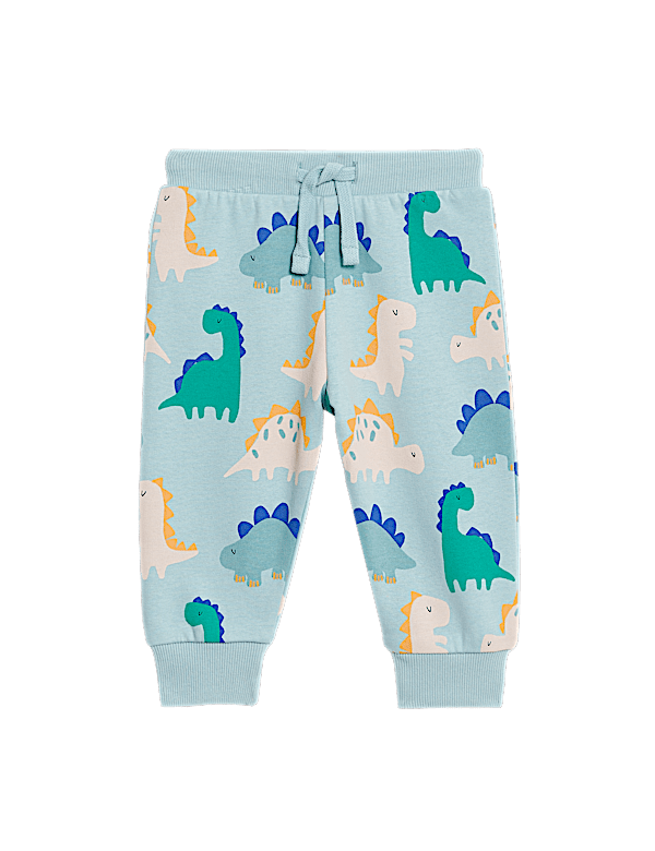 Cotton Rich Dinosaur Joggers (0-3 Yrs)
