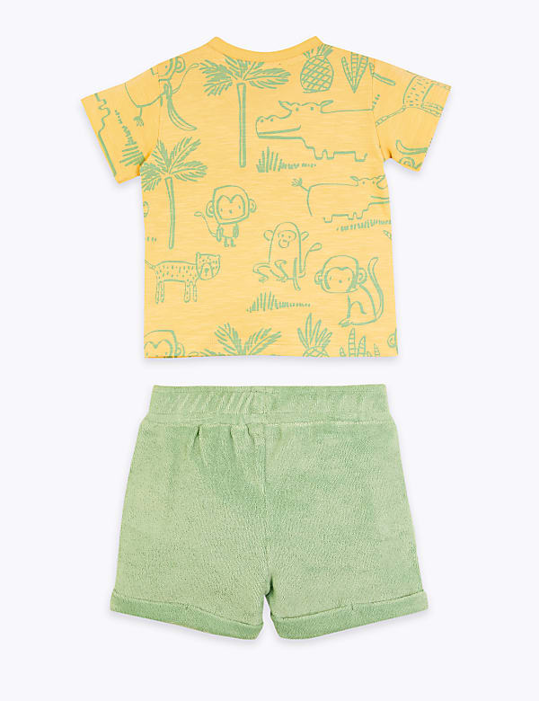 2 Piece Cotton Animal Outfit (0-3 Yrs)
