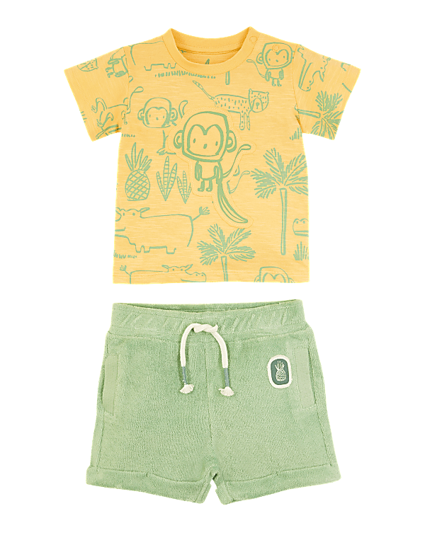 2 Piece Cotton Animal Outfit (0-3 Yrs)